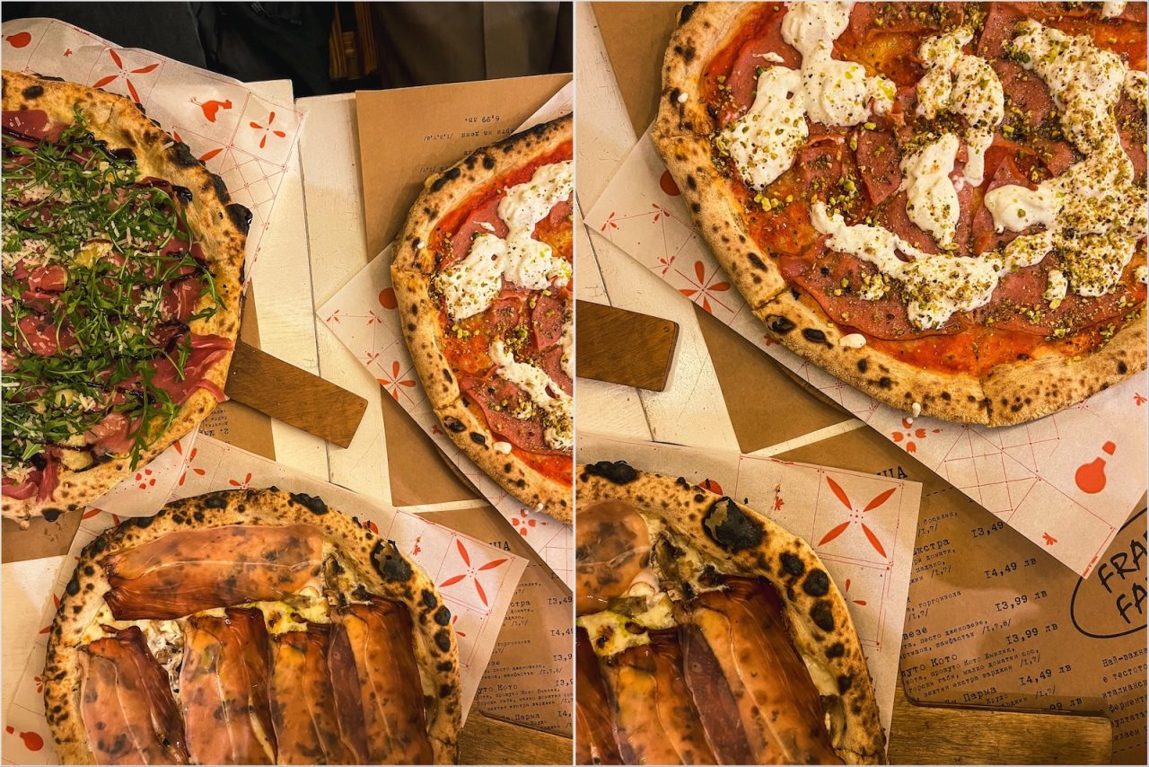 Пиците на Франко празник от цветове, вкусове и текстури